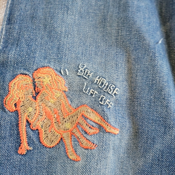 MOTHER Jean's Emboidered Patches Size 27 - Picture 5 of 12